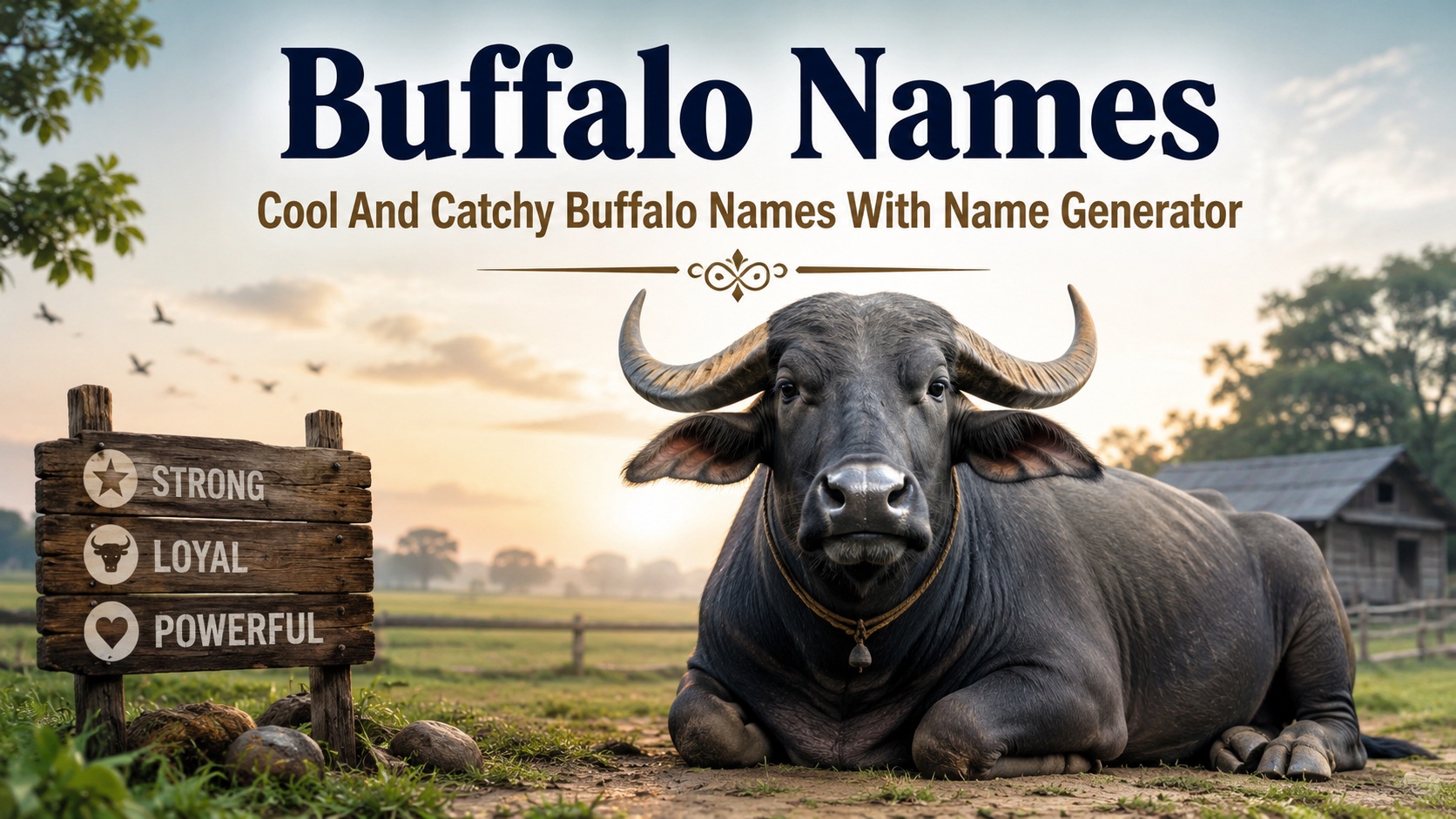 Cool And Catchy Buffalo Names With Name Generator