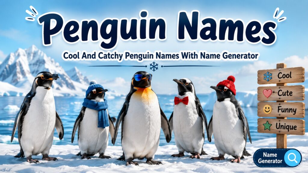 Cool And Catchy Penguin Names With Name Generator
