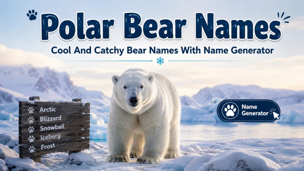 Cool And Catchy Polar Bear Names With Name Generator