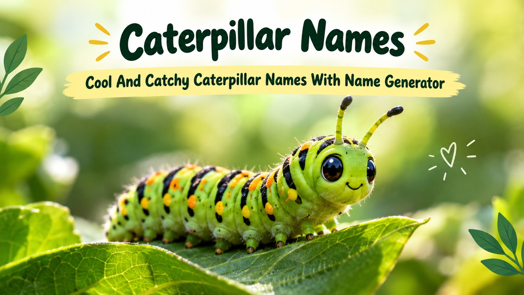 Cool And Catchy Caterpillar Names With Name Generator