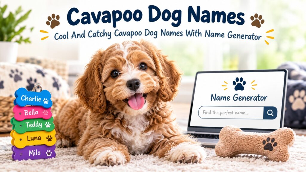 Cool And Catchy Cavapoo Dog Names With Name Generator
