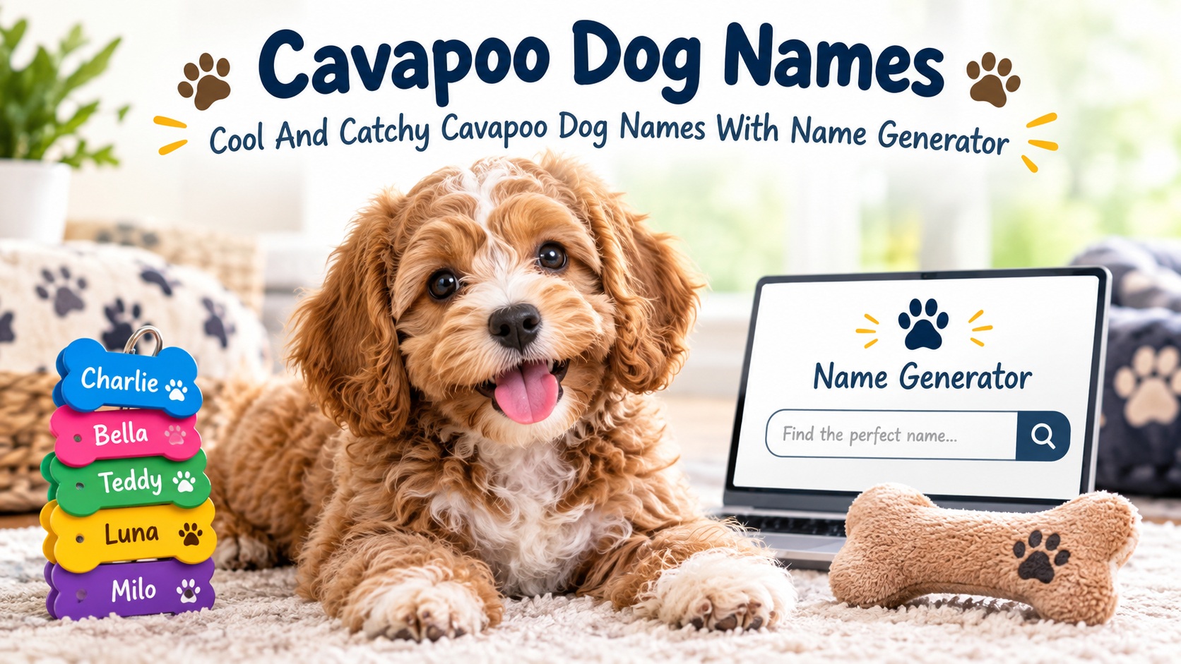 Cool And Catchy Cavapoo Dog Names With Name Generator