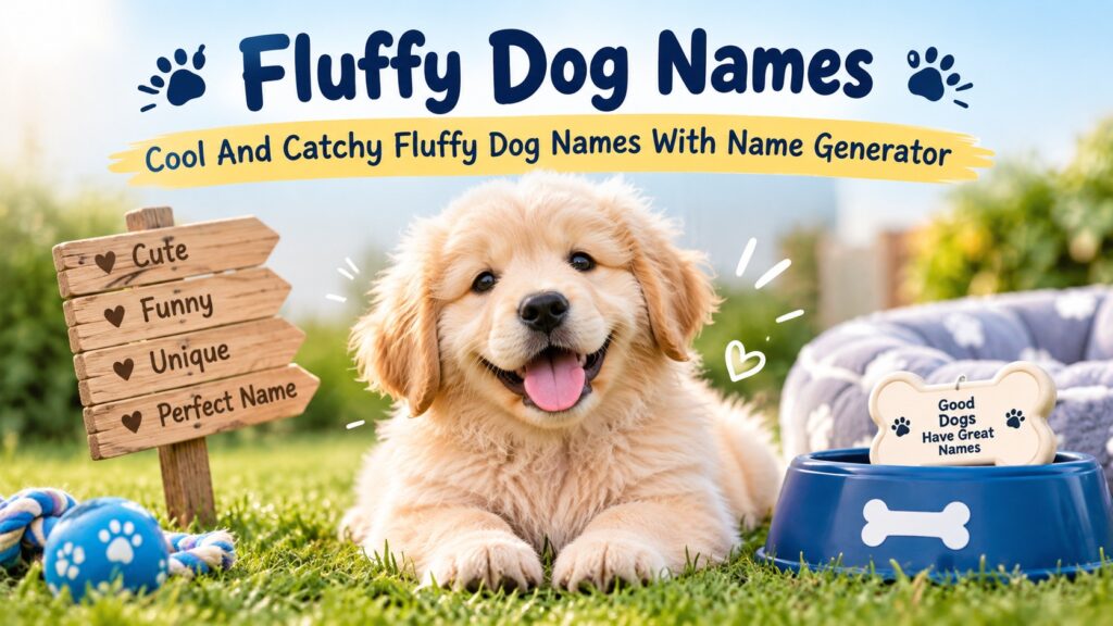 Cool And Catchy Fluffy Dog Names With Name Generator