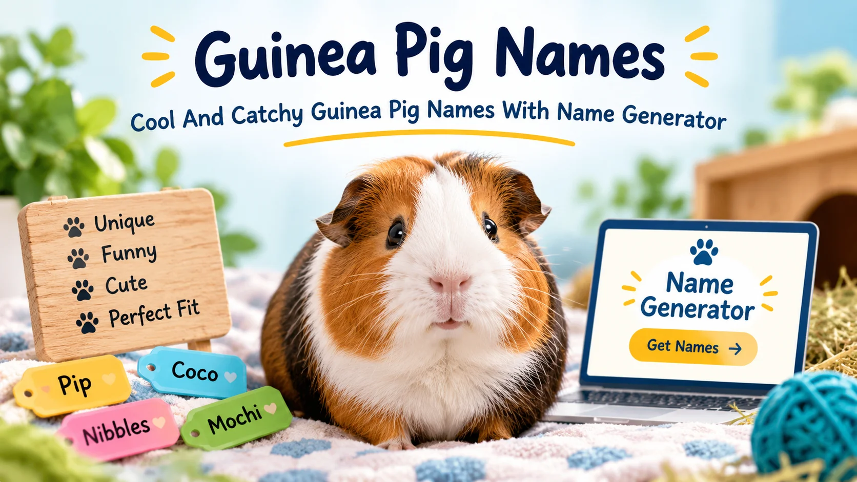 Cool And Catchy Guinea Pig Names With Name Generator