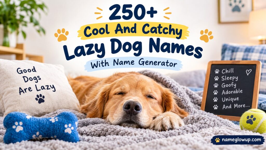 Cool And Catchy Lazy Dog Names With Name Generator