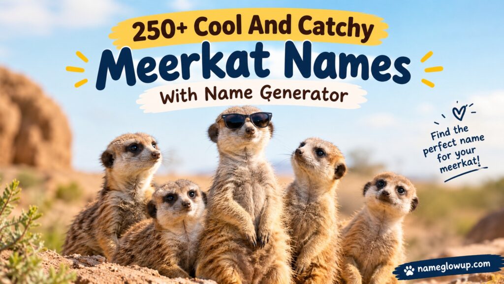 Cool And Catchy Meerkat Names With Name Generator
