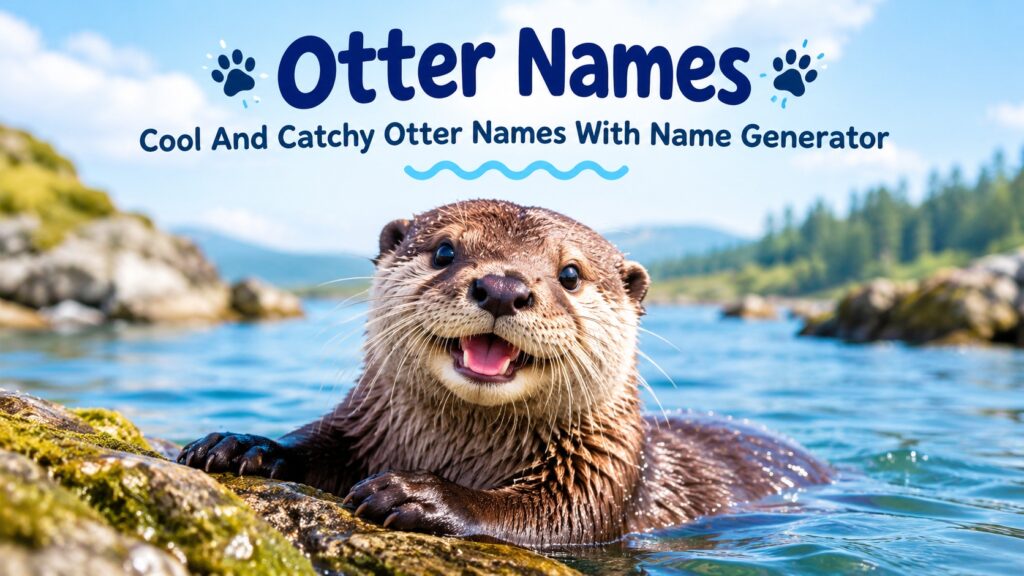 Cool And Catchy Otter Names With Name Generator