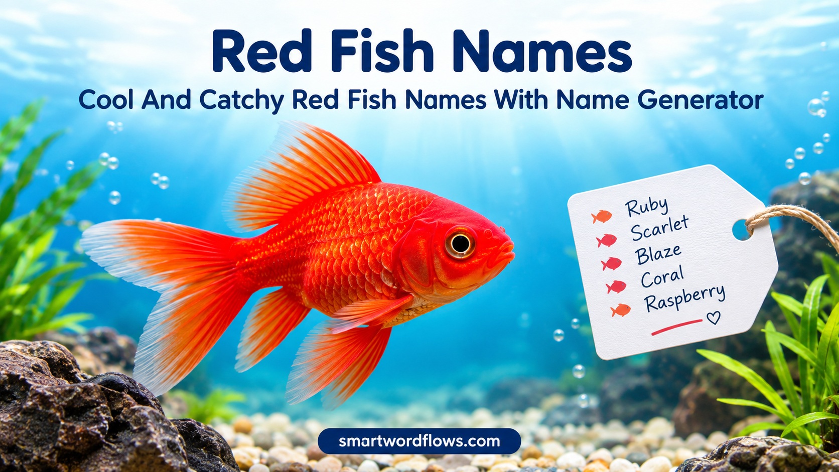 Cool And Catchy Red Fish Names With Name Generator