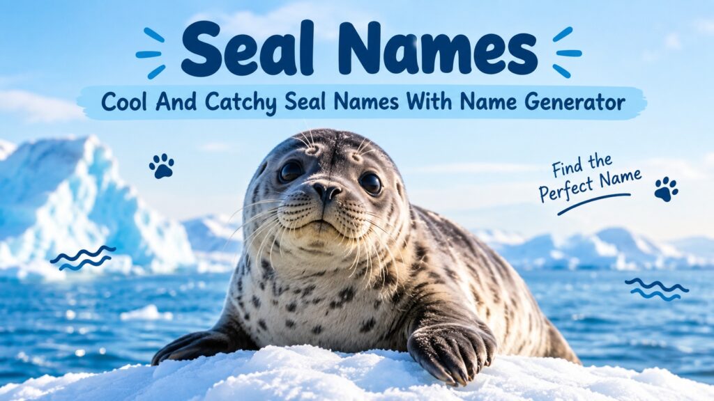 Cool And Catchy Seal Names With Name Generator