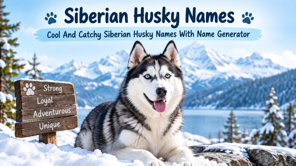 Cool And Catchy Siberian Husky Names With Name Generator