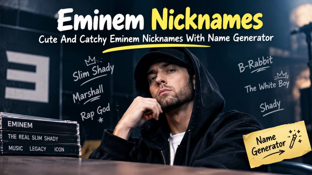 Cute And Catchy Eminem Nicknames With Name Generator