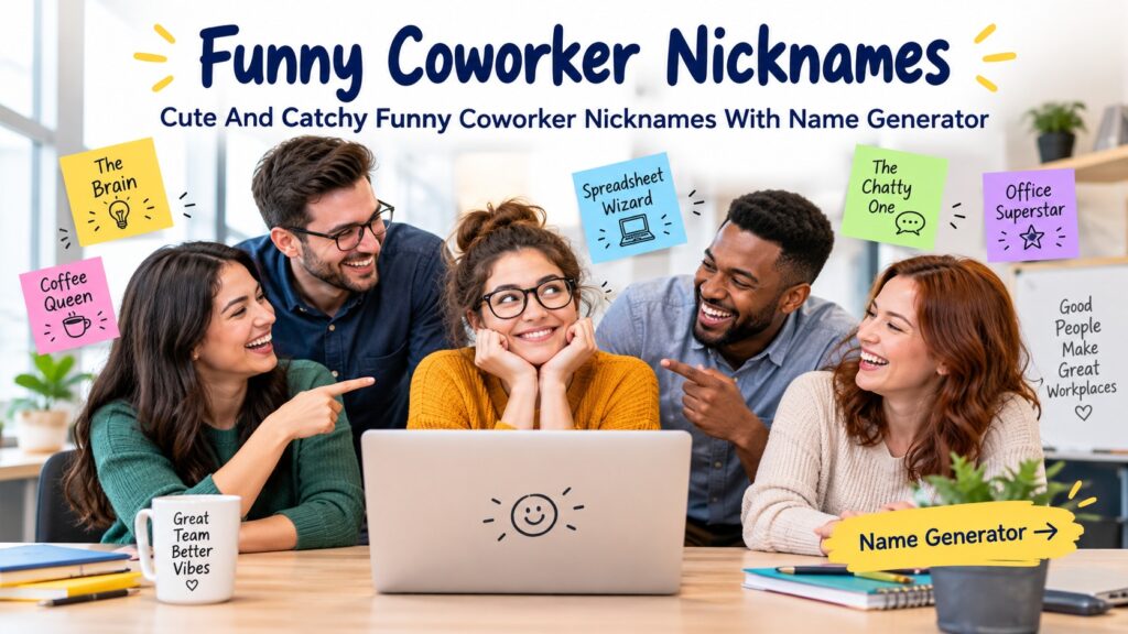 Cute And Catchy Funny Coworker Nicknames With Name Generator