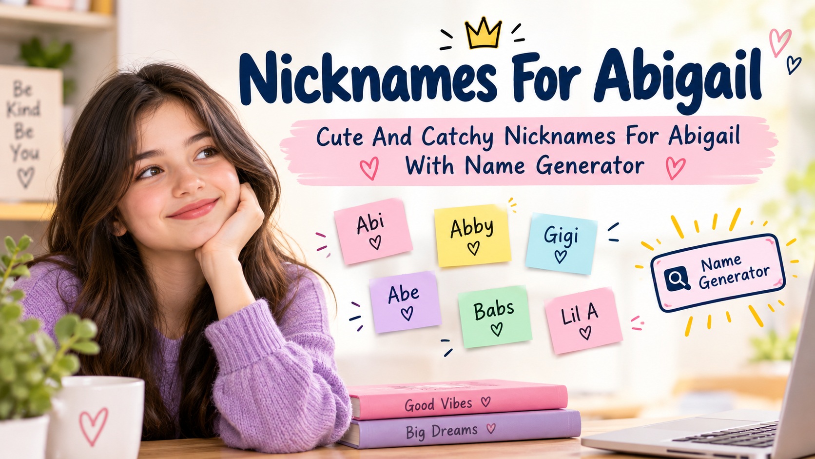 Cute And Catchy Nicknames For Abigail With Name Generator