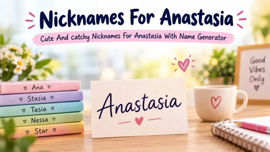 Cute And Catchy Nicknames For Anastasia With Name Generator