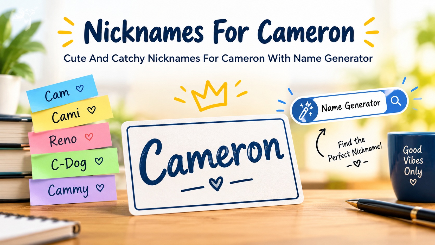 Cute And Catchy Nicknames For Cameron With Name Generator
