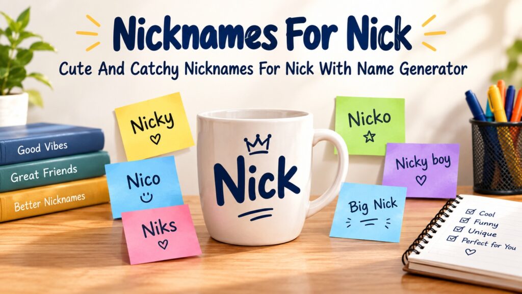 Cute And Catchy Nicknames For Nick With Name Generator