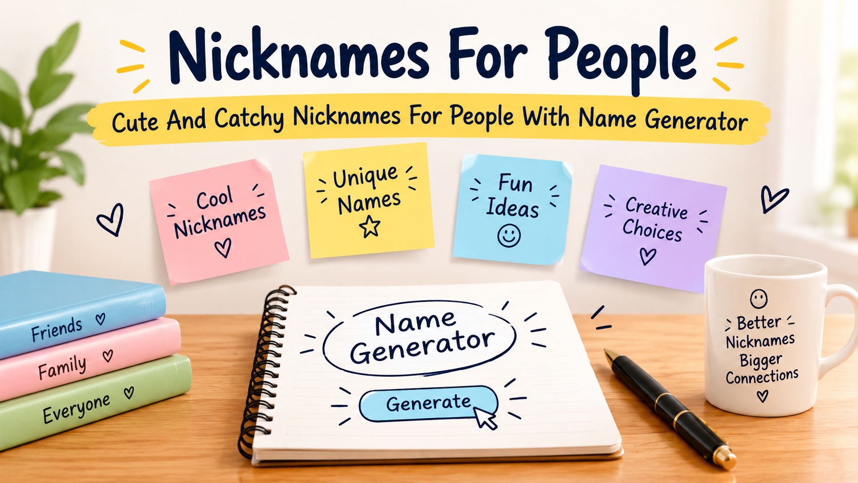 Cute And Catchy Nicknames For People With Name Generator