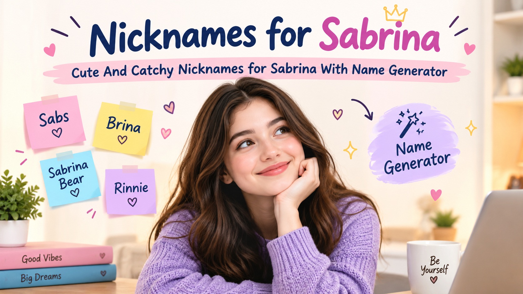 Cute And Catchy Nicknames for Sabrina With Name Generator