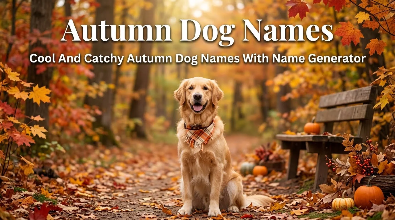 Cool And Catchy Autumn Dog Names With Name Generator