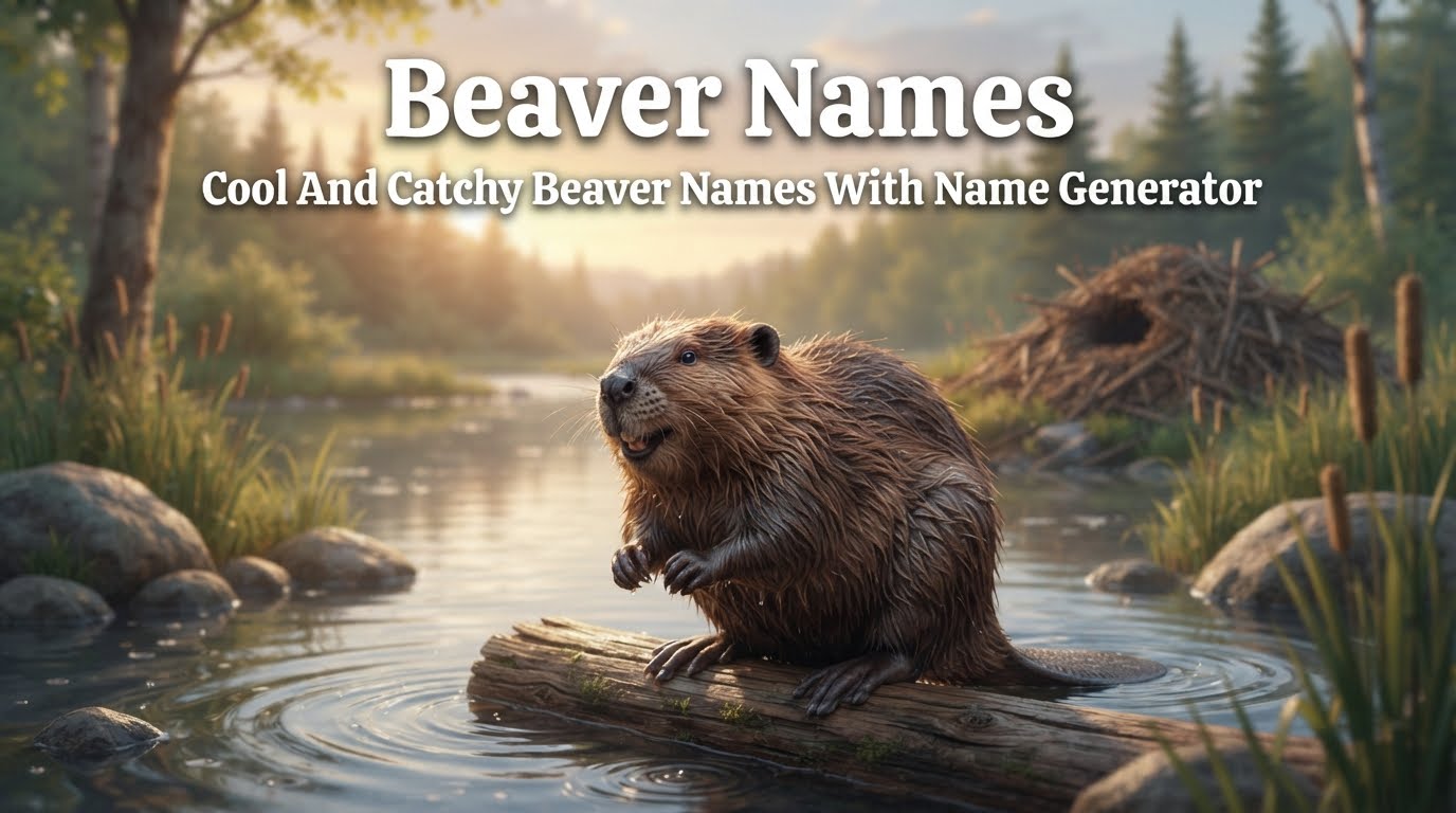 Cool And Catchy Beaver Names With Name Generator