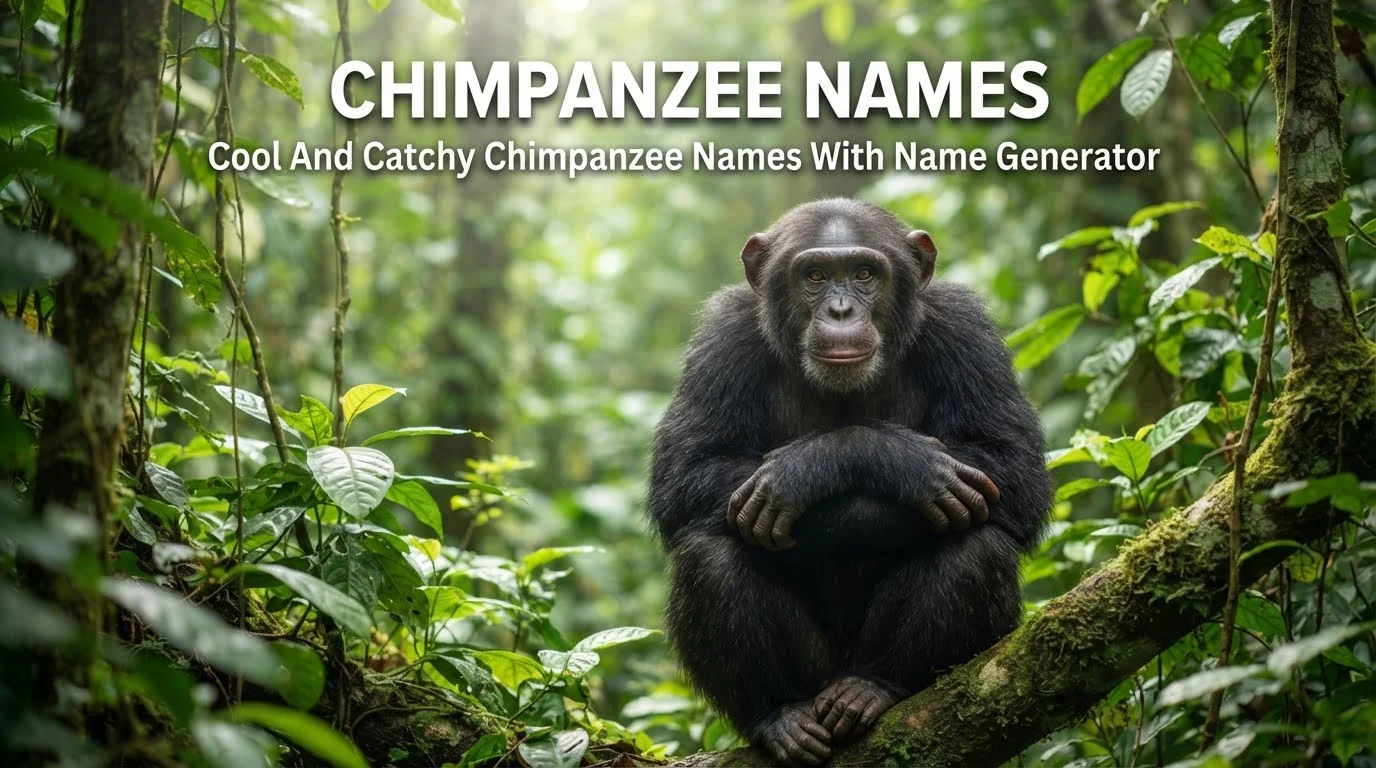 Cool And Catchy Chimpanzee Names With Name Generator