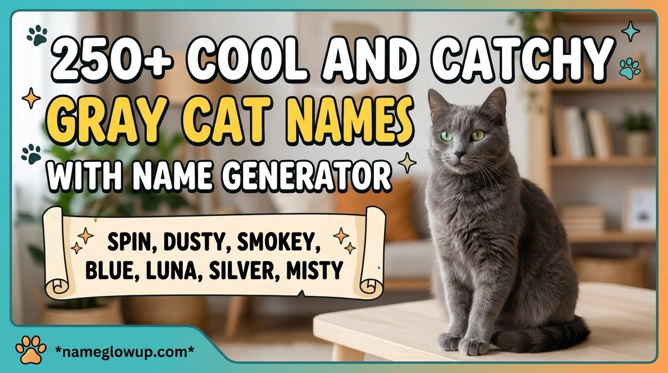 Cool And Catchy Gray Cat Names With Name Generator