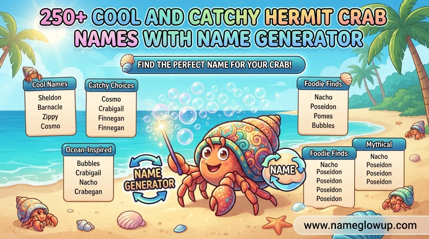 Cool And Catchy Hermit Crab Names With Name Generator