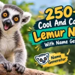 Cool And Catchy Lemur Names With Name Generator