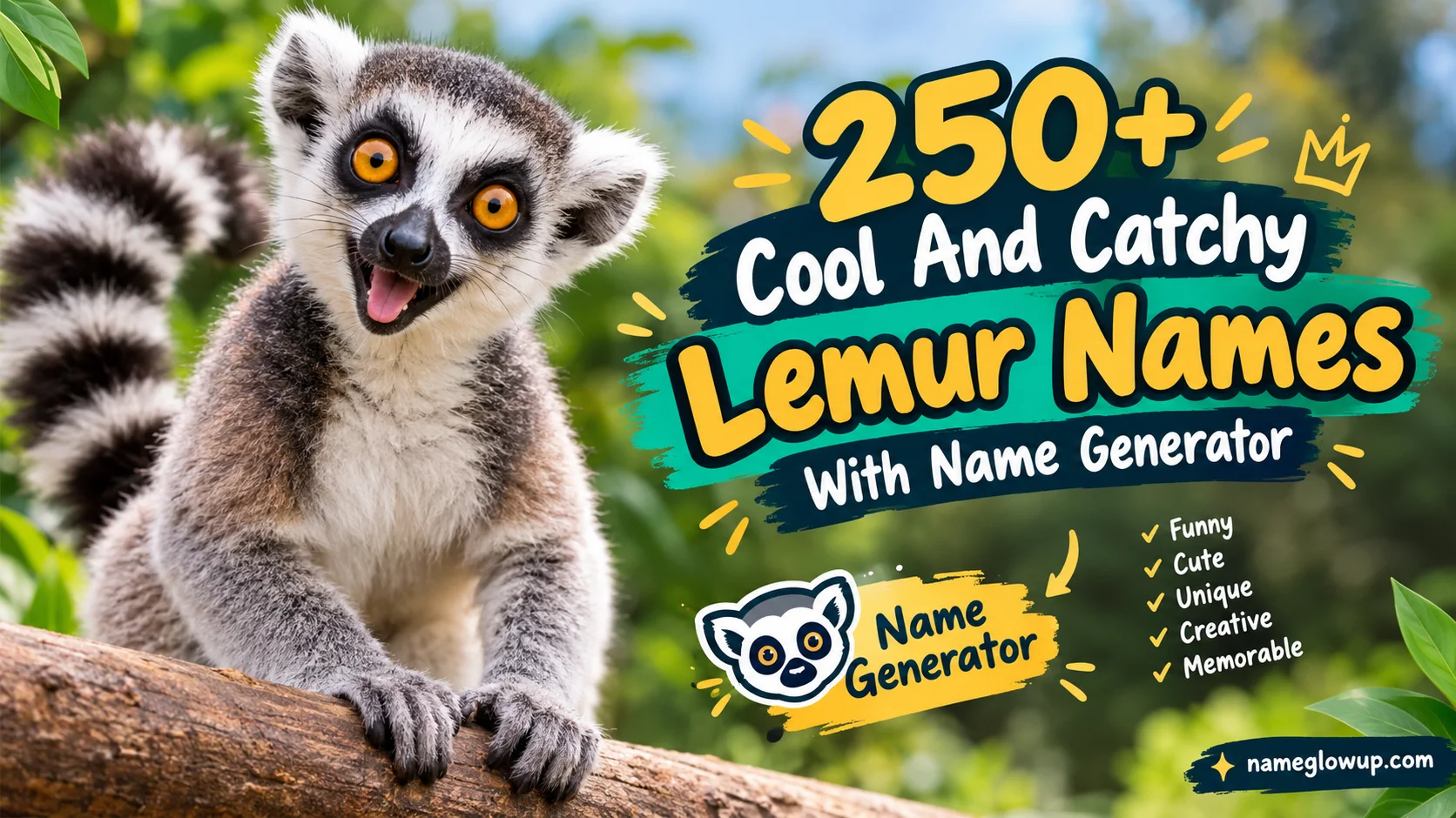 Cool And Catchy Lemur Names With Name Generator