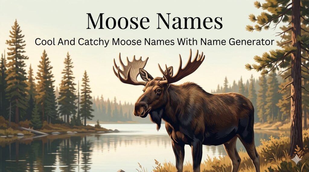 Cool And Catchy Moose Names With Name Generator