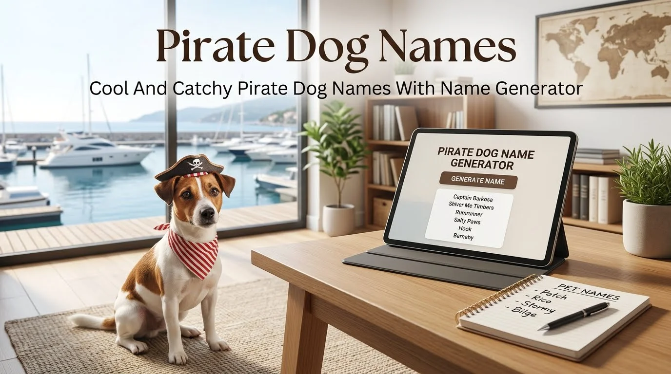 Cool And Catchy Pirate Dog Names With Name Generator