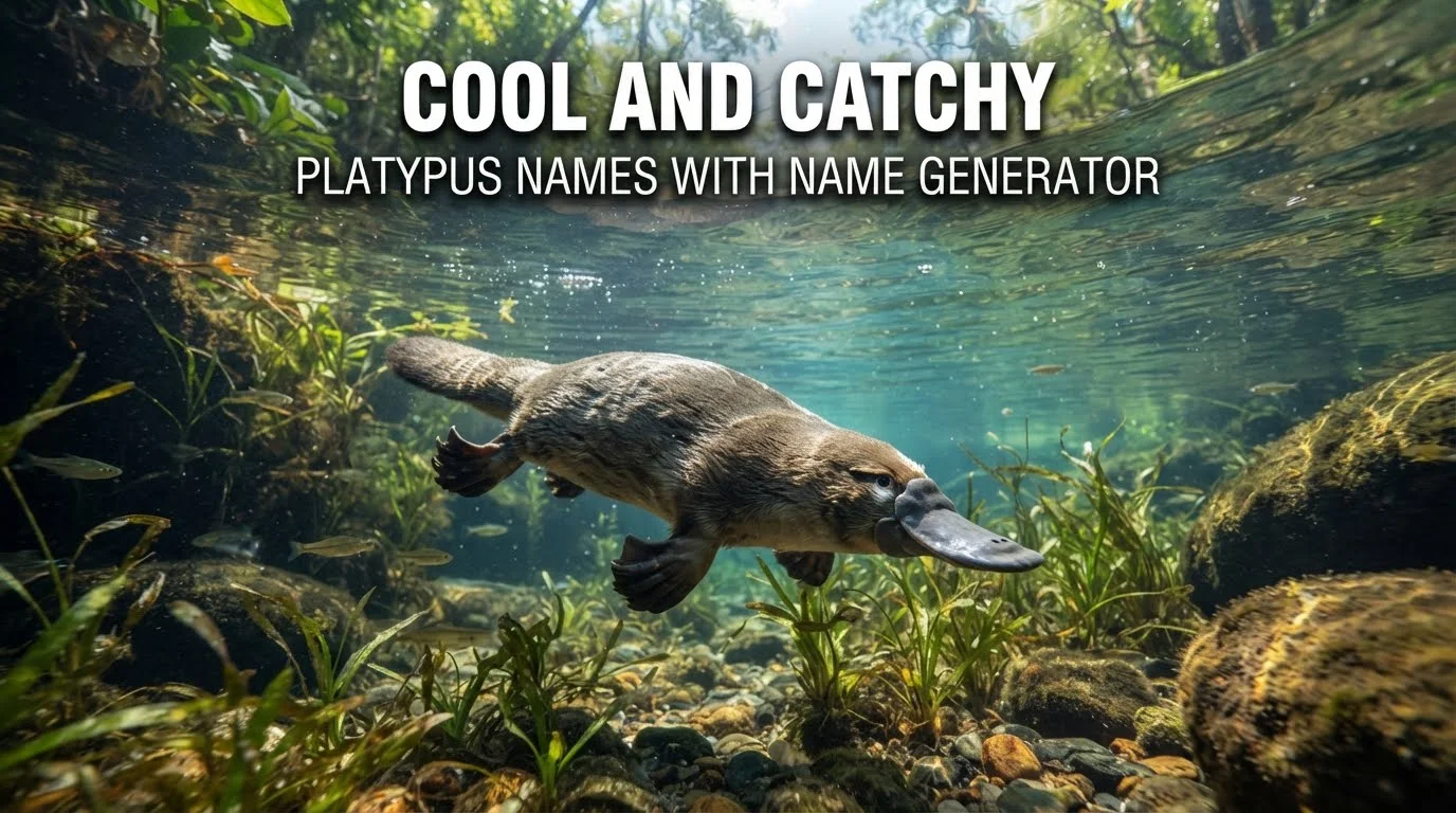 Cool And Catchy Platypus Names With Name Generator