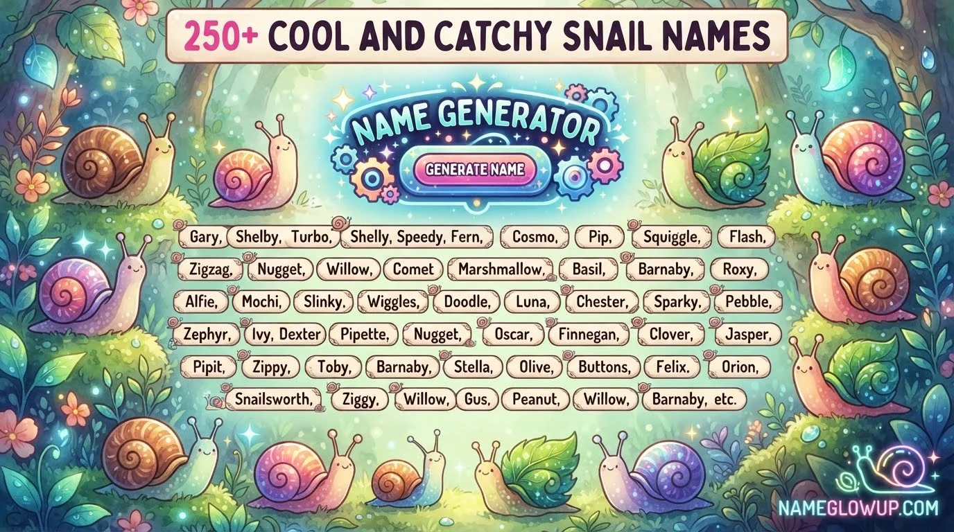 Cool And Catchy Snail Names With Name Generator