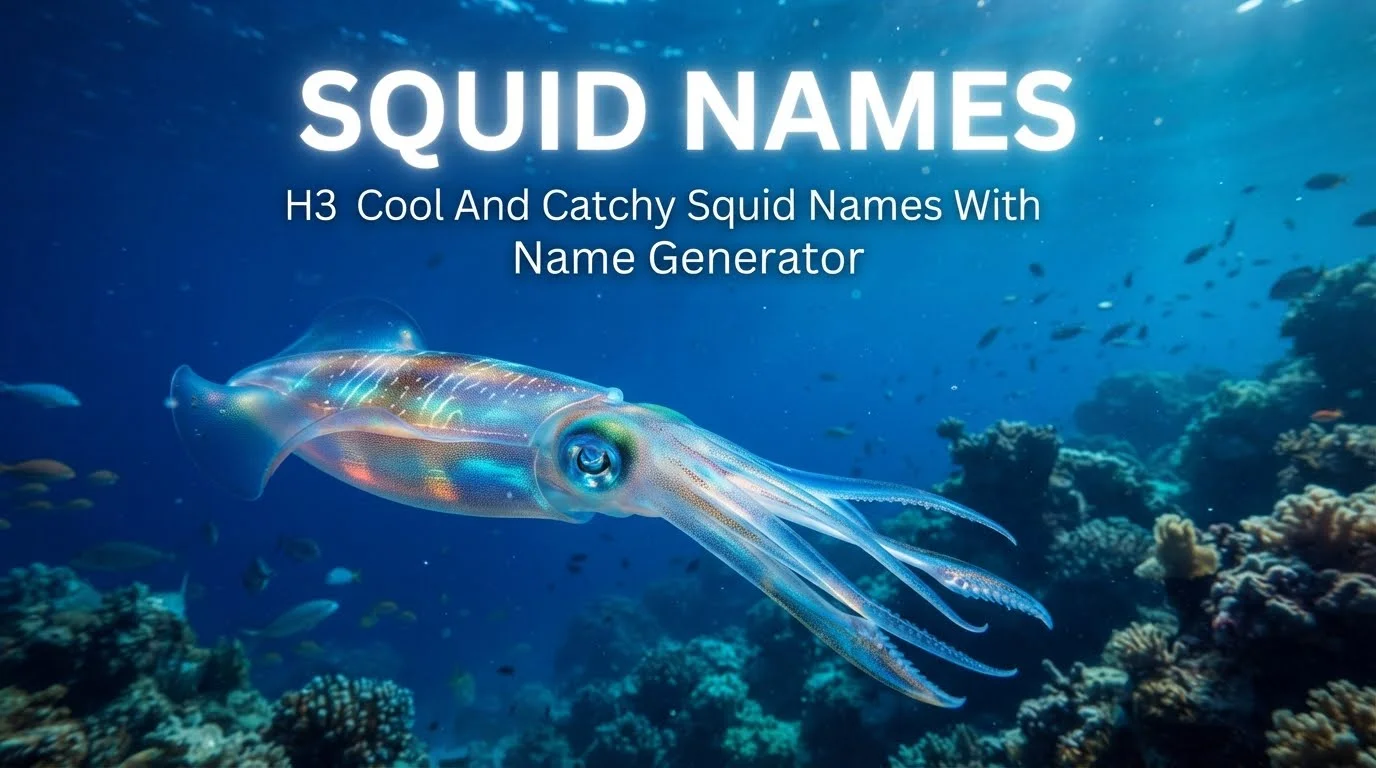 Cool And Catchy Squid Names With Name Generator